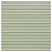 Tissu Bandes de couleur vert foncé et blanche (Échantillon)