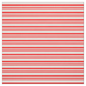 Tissu Bandes de crème rouge et de menthe (Échantillon)