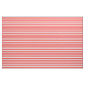 Tissu Bandes de crème rouge et de menthe (Fat Quarter)