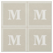 Tissu Bandes de grès monogramme (Fermer)
