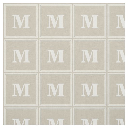 Tissu Bandes de grès monogramme (Échantillon)