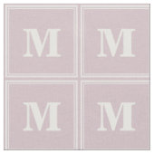 Tissu Bandes de quartz roses monogrammes (Fermer)