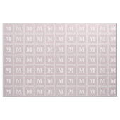 Tissu Bandes de quartz roses monogrammes (Fat Quarter)