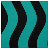 Tissu Bandes de teinte noir et turquoise (Échantillon)