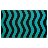 Tissu Bandes de teinte noir et turquoise (Fat Quarter)