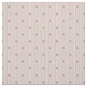 Tissu Bandes de violet 1920 avec fleurs (Échantillon)