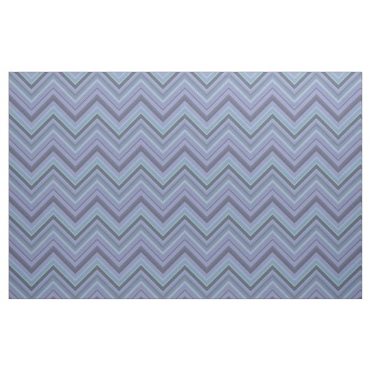 Tissu Bandes de zigzag gris bleu (Fat Quarter)
