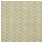Tissu Bandes de zigzag gris et jaune (Échantillon)