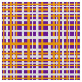 Tissu Bandes d'entrelacement violet et orange (Fermer)