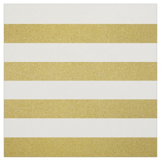 Tissu Bandes d'or, Blancs, Motif rayé (Échantillon)