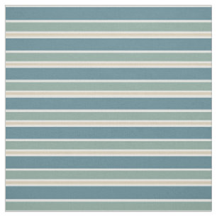 Tissu Bandes du milieu du siècle rétro Ocean Green