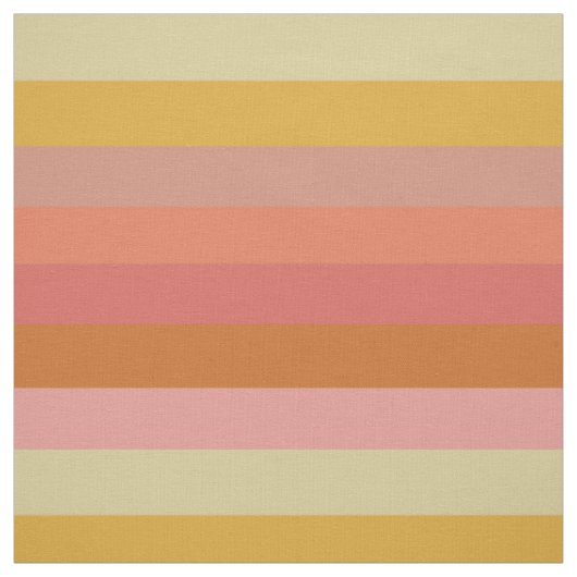 Tissu Bandes géométriques chaudes orange et jaune (Échantillon)
