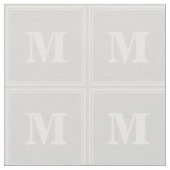 Tissu Bandes gris clair monogrammes (Fermer)