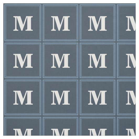 Tissu Bandes gris monogramme (Échantillon)