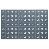 Tissu Bandes gris monogramme (Fat Quarter)