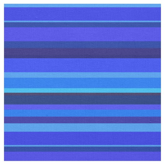 Tissu Bandes horizontales bleues (Fermer)