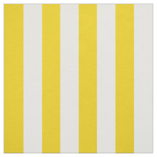 Tissu Bandes Jaunes, Blancs, Motif rayé