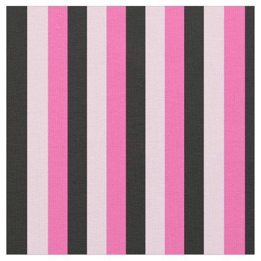 Tissu Bandes roses et noires (Fermer)
