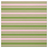 Tissu Bandes roses et vertes (Échantillon)