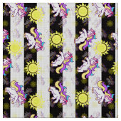 Tissu Bandes Unicorne (Fermer)