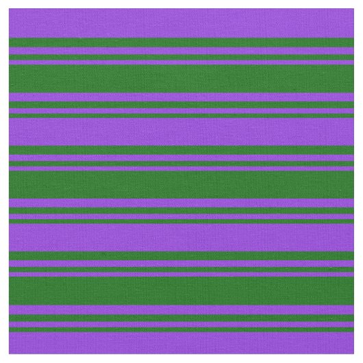 Tissu Bandes vert foncé et violette (Fermer)