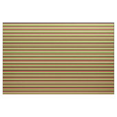 Tissu Bandes vertes, bronzées, rouges et noires (Yard)