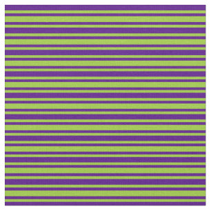 Tissu Bandes vertes et indiennes