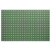 Tissu Bandes vertes monogrammes (Yard)