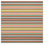 Tissu Bandes verticales rétro colorées (Échantillon)