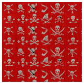 TISSU BANNIÈRES DE PIRATE ROUGE SKULL, OBJETS TRAVERSÉS, (Fermer)