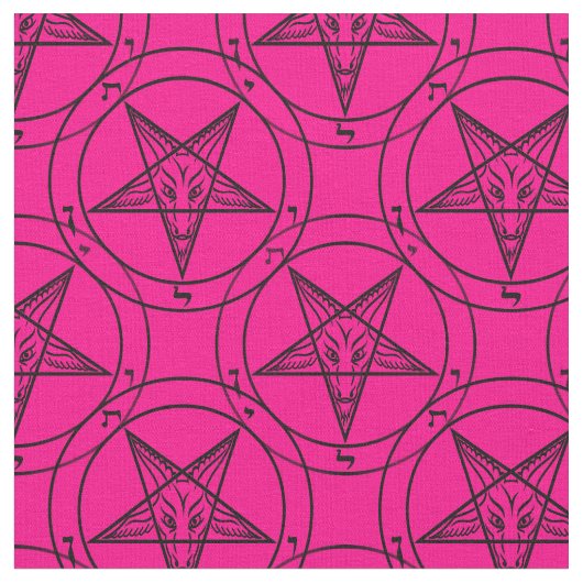 tissu baphomet rose (Fermer)