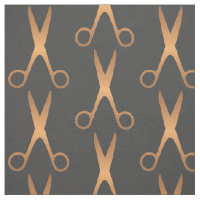 Barber cheveux salon ciseaux or gris foncé motif