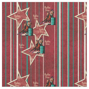 Tissu Baril occidental de cow-girl de rodéo emballant