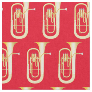 Tissu Baritones Musique Musicien Salle Décor Rouge