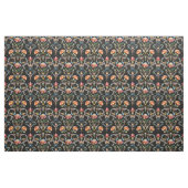 Tissu Baroque noir à fleurs damassé (Fat Quarter)
