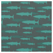 Tissu Barracuda Blue Fish Motif (Fermer)