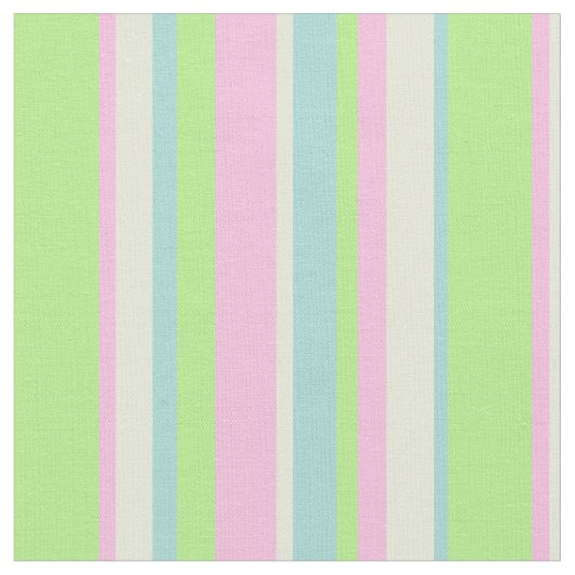 Tissu Bars aux couleurs pastel douces - Pink vert et Ble (Fermer)