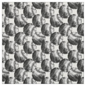 Tissu Baseball Russe Black Baseballs Messenger Style Ink (Échantillon)
