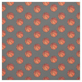 Tissu Basket-ball sur gris foncé (Échantillon)