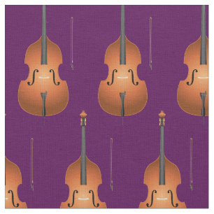 Tissu Bass Upright Jazz Music Musicien Salle Décoration