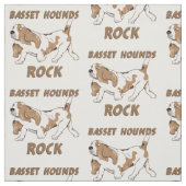 Tissu Basset hound (Échantillon)