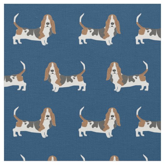 Tissu Basset Hound (Fermer)