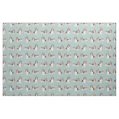 Tissu Basset Hound bleu clair (Fat Quarter)