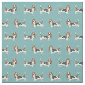 Tissu Basset Hound bleu clair (Échantillon)