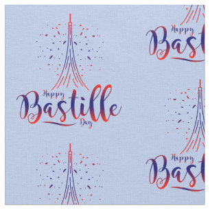 Tissu Bastille Day French Tour Eiffel Fabric