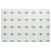 Tissu Bat vert de la pêche (Fat Quarter)