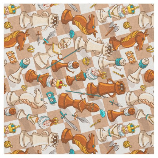 Tissu bataille d'échecs (Fermer)