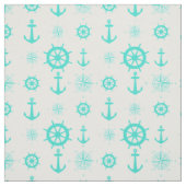 Tissu Bateau côtier bleu turquoise (Échantillon)