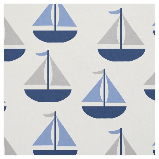 Tissu Bateau Nautique Blue Grey (Échantillon)