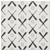 Tissu Bateaux de baseball croisés, blancs - taille perso (Échantillon)